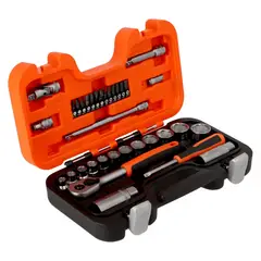 BAHCO - Set de Dados Hexagonal y Accesorios 1/4" y 3/8" 34 piezas Bahco S330AF