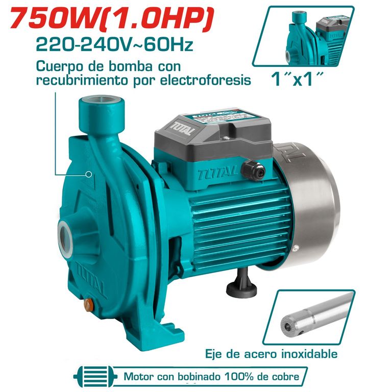 BOMBA DE AGUA CENTRIFUGA 1HP, 1 X 1 PULGADA-TWP27506-5
