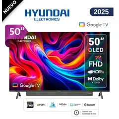 HYUNDAI - TELEVISOR HYUNDAI HYLED5029QFG 50” QLED SMART TV GOOGLE TV 4K UHD 2025