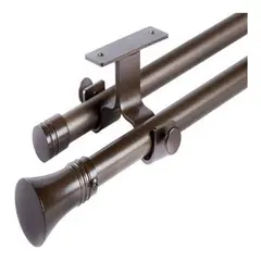 METALHSA - Set Doble Extensible 16/19 Techo 170-320 cm Café Cónico