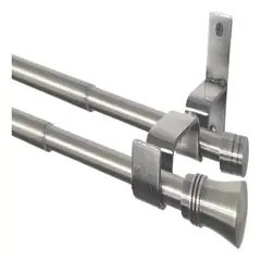 METALHSA - Set Doble Extensible 16/19 Muro 120-210 cm Cónico Satín