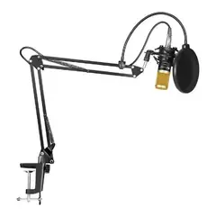 ALL SOUND - KIT MICRÓFONO BM-800 DORADO PROFESIONAL  KT-001D