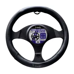 B EQUIP - Cubre Volante para Carro PVC Universal Negro B-EQUIP BEQ1120
