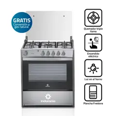 INDURAMA - Cocina Indurama Cantabria Qz 5 Hornillas Croma