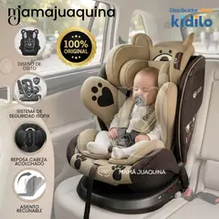 BABY - Silla de Auto para bebés Kidilo «COCO» Giratoria 360° Beige