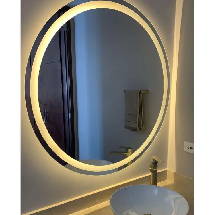Espejo LED Redondo 60x60 Antiempañante J-10 Moderno Baño
