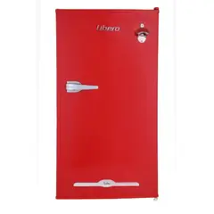 LIBERO - Frigobar Libero Retro LFB-90R 91L - Rojo