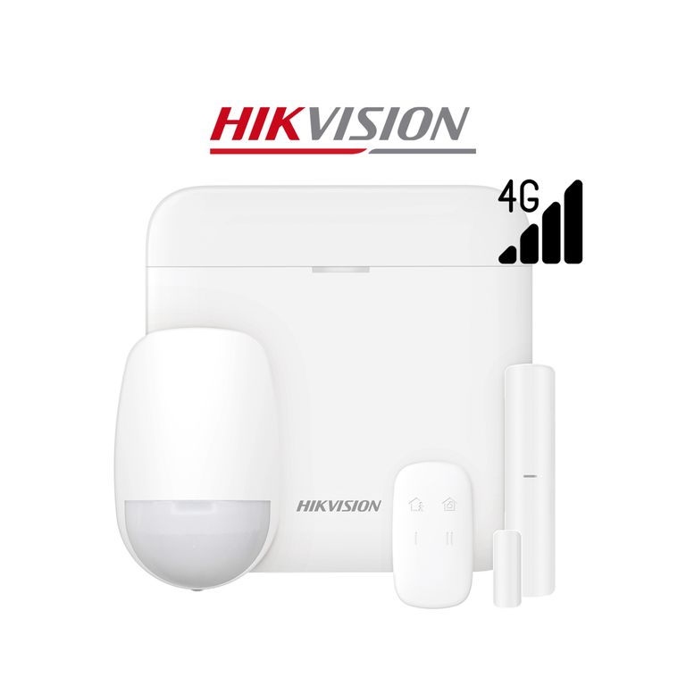 Kit Antirrobo Hikvision AX PRO DS-PWA48-KIT-WBLA 4G 48 Zonas Panel Sensor PIR Contacto Control