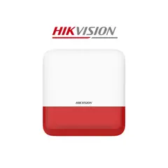 Hikvision - Sirena Hikvision DS-PS1-E-WB Externa Alarma de incendio, pánico e intrusión