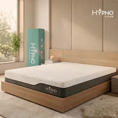HYPNO HOME - Colchón de Memory Foam Hypno 1plz Con Funda Bambú