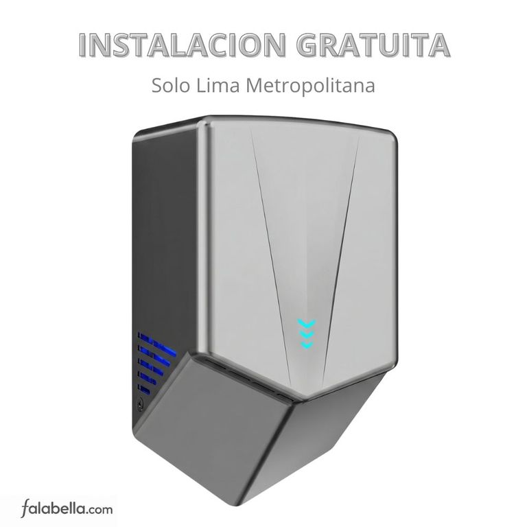 Secador de Manos con Sensor Automatico Alta Velocidad