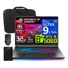 ASUS - Laptop Asus Rog Strix G16 Nvidia 8gb RTX5060 Core Ultra 9-275HX 32gb Ram 1tb ssd 16 WQXGA 240hz