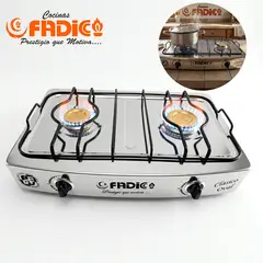 FADIC - Cocina de Mesa Fadic Clásico Oval 2 Hornillas Acero