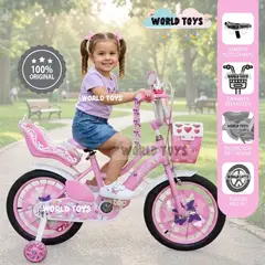 Velox - Bicicleta Campera para Niña Aro 16 «ALANIS II» con Canasta Multi Pink