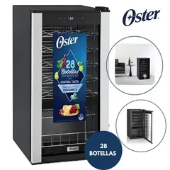 OSTER - Vinera Oster OS-PWCC2800B 28 Botellas 88L Digital Compresor - Negra