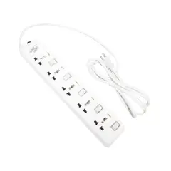 HOME LIGHT - Supresor de Picos 5 Tomas 3 Metros 1500W Luxury Home Light