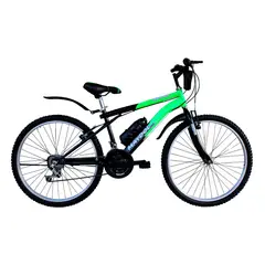 GENERICO - Bicicleta Clásica MTB Aro 26 modelo Maydol con 18 velocidades Color Negro con Verde