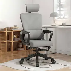 PET MOOD - Silla Ergonómica De Oficina Ejecutiva Reclinable Color Gris