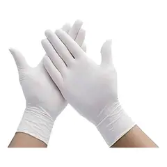 GENERICO - Guantes De Nitrilo Color Blanco Talla M