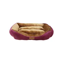 DENTITOY - Cama Puff Milou Dentitoy Comfort Guinda Talla XL