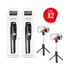 ROHS - Palo Selfie con Trípode Inalámbrico Modelo XT-02  X2 Unidades