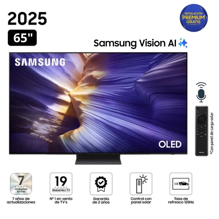 Televisor Smart TV 65" OLED 4K UHD Vision AI QN65S90F - Nuevo 2025