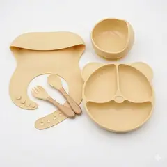 GENERICO - Set completo de alimentación 5  piezas / Beige amarilo