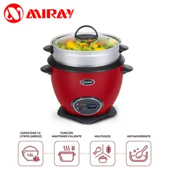 MIRAY - Olla Arrocera Miray OM-T359RV 1.5 Litros – Rojo