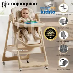 BABY - Silla de Comer Plegable «ARELY» Kidilo de Lujo Beige