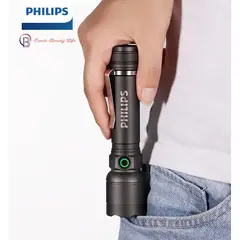 PHILIPS - PHILIPS Linterna LED Recargable Portátil ,IP68 Impermeable, para Camping, Senderismo, Montañismo