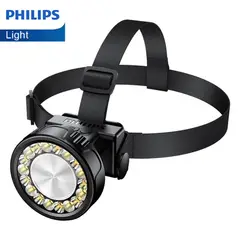 PHILIPS - PHILIPS Lámpara Portátil de Cabeza Recargable para Cabeza USB para Camping,  Senderismo