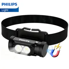 PHILIPS - PHILIPS Lámpara Portátil de Cabeza Recargable para Cabeza USB para Camping,  Senderismo