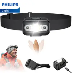 PHILIPS - PHILIPS Lámpara Portátil de Cabeza Recargable para Cabeza USB para Camping,  Senderismo