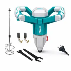 Total Tools - Mezcladora y Batidora de Cemento y Pintura 1400w TOTAL TD614006