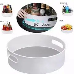 GENERICO - Set de 2 Bandejas de almacenamiento giratoria 360° multiusos