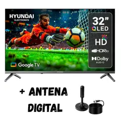 HYUNDAI - Televisor 32 HYUNDAI Smart TV QLED HD HYLED3259QG + Ant