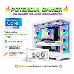 INTEL - PC Gamer Pro XTREME INTEL CORE ULTRA 5 RAM 32GB DDR5 SSD 1TB GRAFICA RTX 5060 8GB