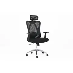 VENSO - Silla De Oficina Ergonómica Presidencial RTA-UT-J10 Venso Negro Poliéster.