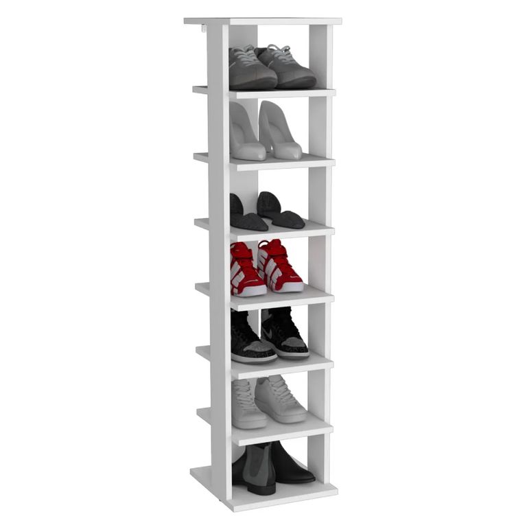 Zapatera Bailey 7 compartimientos Blanco - Masiva Home