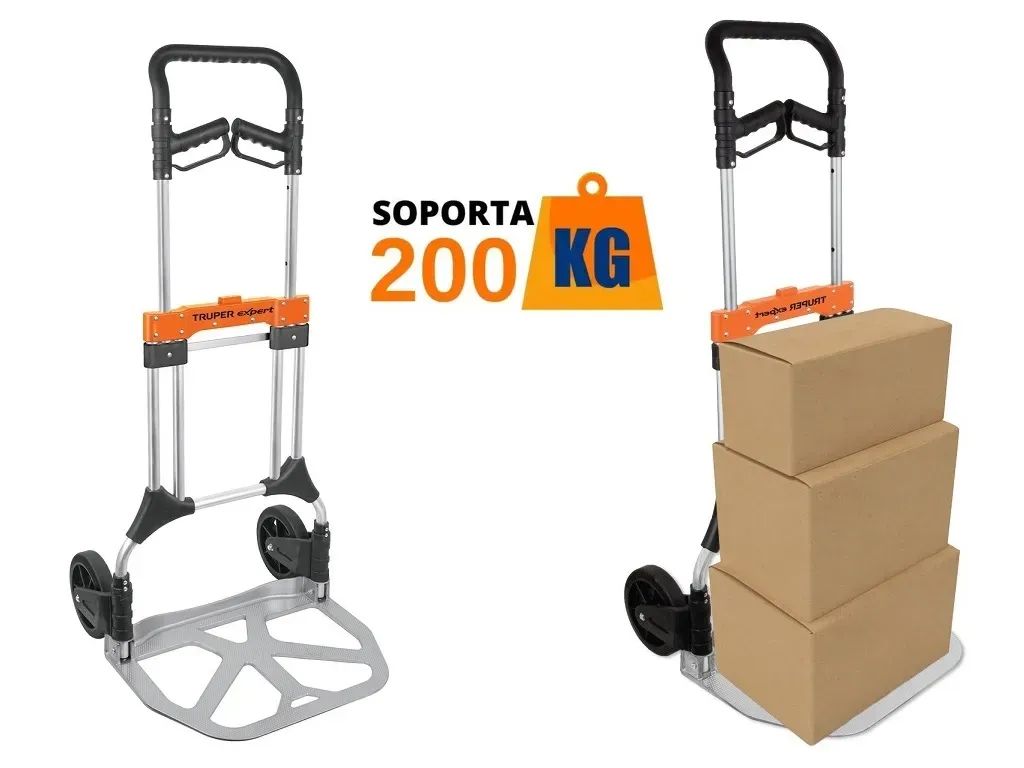 Carreta de Carga Plegable 200 kg de Aluminio Diablo Truper