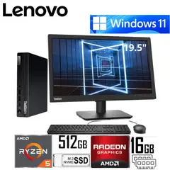 LENOVO - Mini pc Lenovo ThinkCentre M75q Gen 5 AMD Ryzen 5 8500GE 16GB 512GB  MONITOR  THINKVISION E20-30 19.5" 62F7KAR4LA