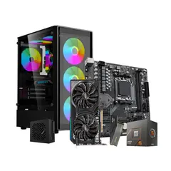 GIGABYTE - PC Gamer Ryzen 5 8400F - Radeon RX 9060 XT 8GB - 32GB RAM DDR5 - 1TB SSD Gen4