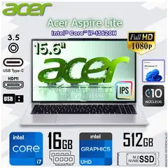 ACER - Laptop Acer AL15-72P-7948 15.6 FHD Intel® Core™ i7-13620H 16GB DDR5 512GB SSD Gráficos Intel® UHD