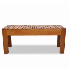START FG - Banca de Madera Cedro 1.20 Metro – Banca Resistente para Jardín, Sala o Terraza
