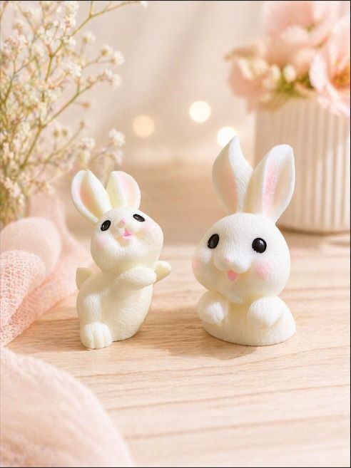 Conejitos Decorativos Encanto Nórdico Set x2