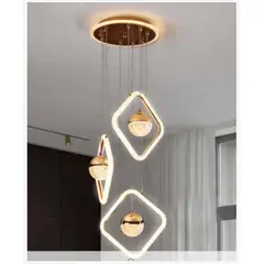 GENERICO - Lámpara colgante LED geométrica moderna