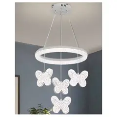 GENERICO - Lámpara colgante LED decorativa mariposa