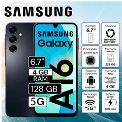 SAMSUNG - CELULAR GALAXY A16 5G 4RAM 128GB