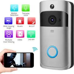 PUREPOWER - Cámara de Timbre de Video Inteligente WiFi,  Detección de Movimiento PIR, Para Seguridad en el hogar