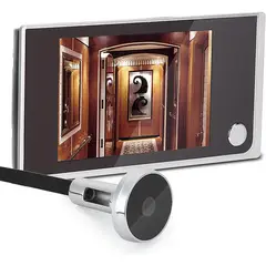 PUREPOWER - Mirilla de puerta digital inalámbrica con visión nocturna por infrarrojos para seguridad el hogar
